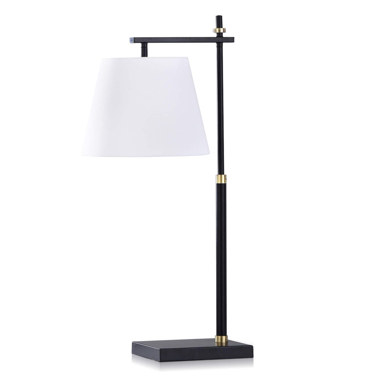 StyleCraft Brierley Dark Blue and Black Steel Task Desk Lamp with Gold