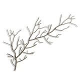 Left Silver Metal Tree Branch Wall Sculpture