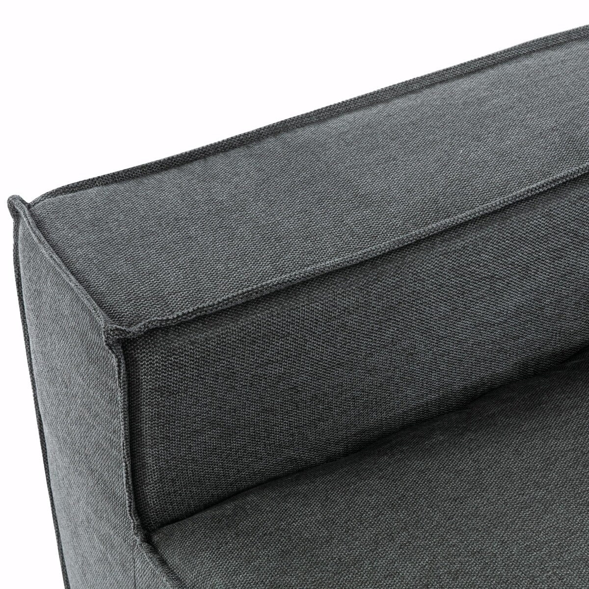 Stylish 125" Modern Chaise Lounge Indoor Sleeper Sofa with Clean Lines