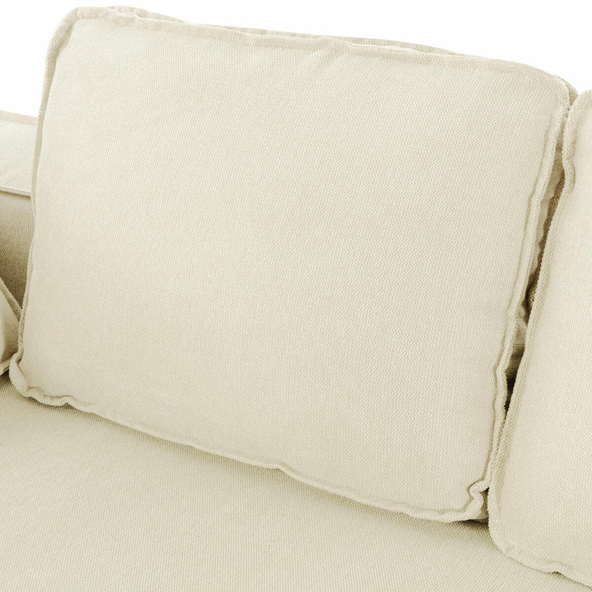 Stylish 125" Modern Chaise Lounge Indoor Sleeper Sofa with Clean Lines