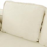 Stylish 125" Modern Chaise Lounge Indoor Sleeper Sofa with Clean Lines