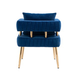 Stylish Design Accent Chair, Leisure Single Chair with Golden feet