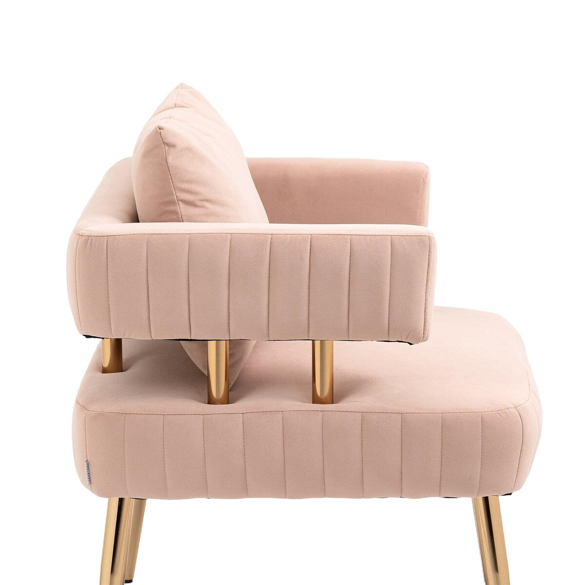 Stylish Design Accent Chair, Leisure Single Chair with Golden feet