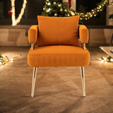 Stylish Design Accent Chair, Leisure Single Chair with Golden feet