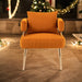 Stylish Design Accent Chair, Leisure Single Chair with Golden feet