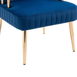 Stylish Design Accent Chair, Leisure Single Chair with Golden feet