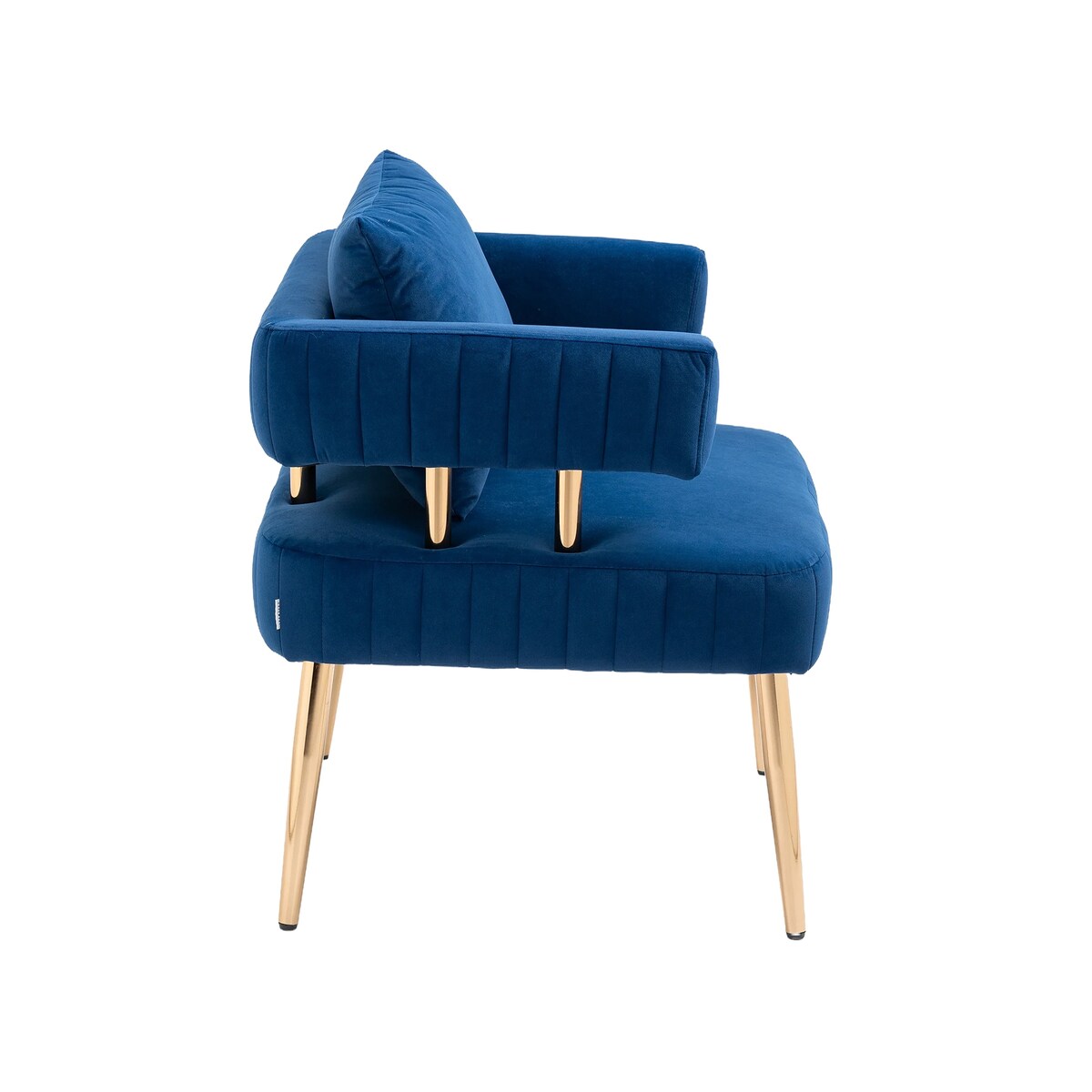 Stylish Design Accent Chair, Leisure Single Chair with Golden feet
