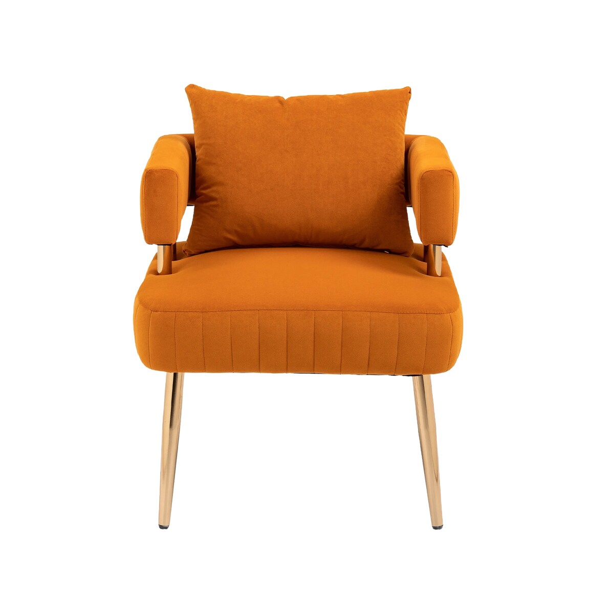 Stylish Design Accent Chair, Leisure Single Chair with Golden feet