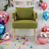 Stylish Design Accent Chair, Leisure Single Chair with Golden feet