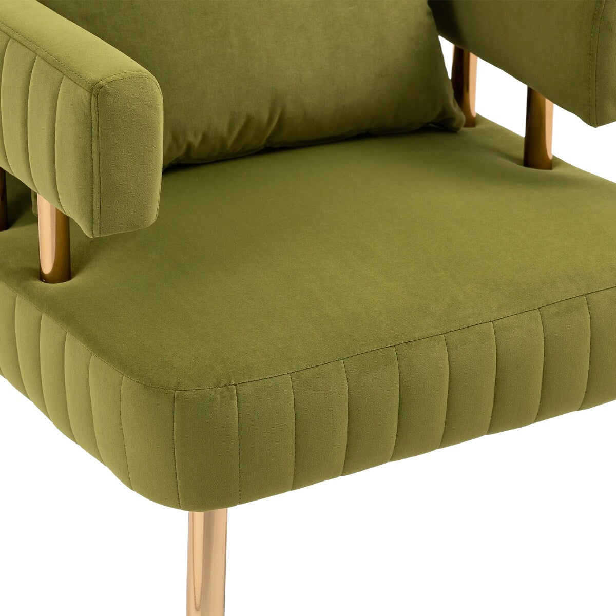 Stylish Design Accent Chair, Leisure Single Chair with Golden feet