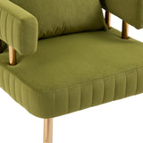 Stylish Design Accent Chair, Leisure Single Chair with Golden feet