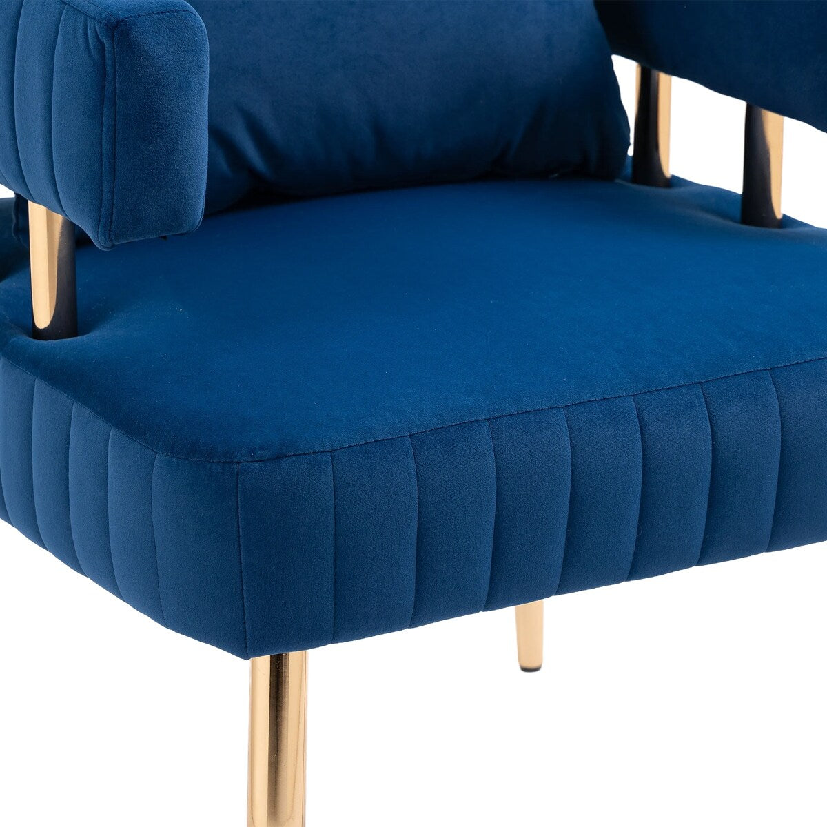 Stylish Design Accent Chair, Leisure Single Chair with Golden feet