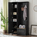 Stylish Design Hall Tree with Flip-Up Bench, Minimalist Hallway Shoe Cabinet with Adjustable Shelves