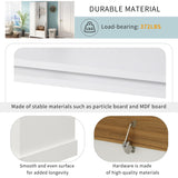 Stylish Design Hall Tree with Flip-Up Bench, Minimalist Hallway Shoe Cabinet with Adjustable Shelves