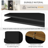 Stylish Design Hall Tree with Flip-Up Bench, Minimalist Hallway Shoe Cabinet with Adjustable Shelves