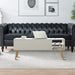 Stylish Minimalist Wooden Rectangular Coffee Table with Lift Table Top