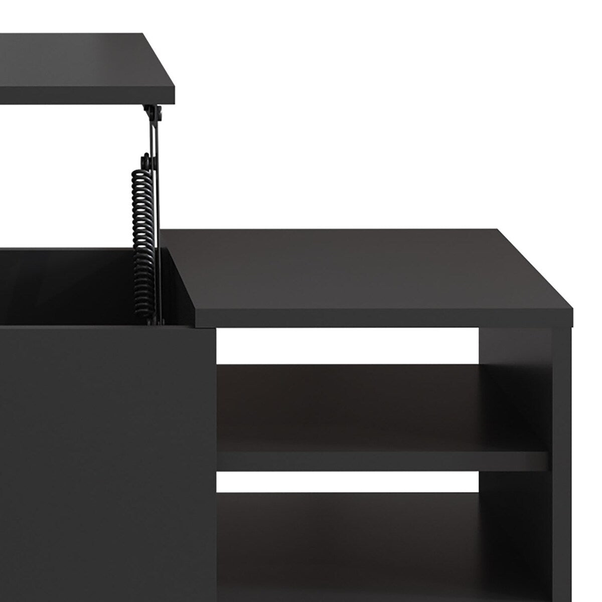 Stylish Minimalist Wooden Rectangular Coffee Table with Lift Table Top