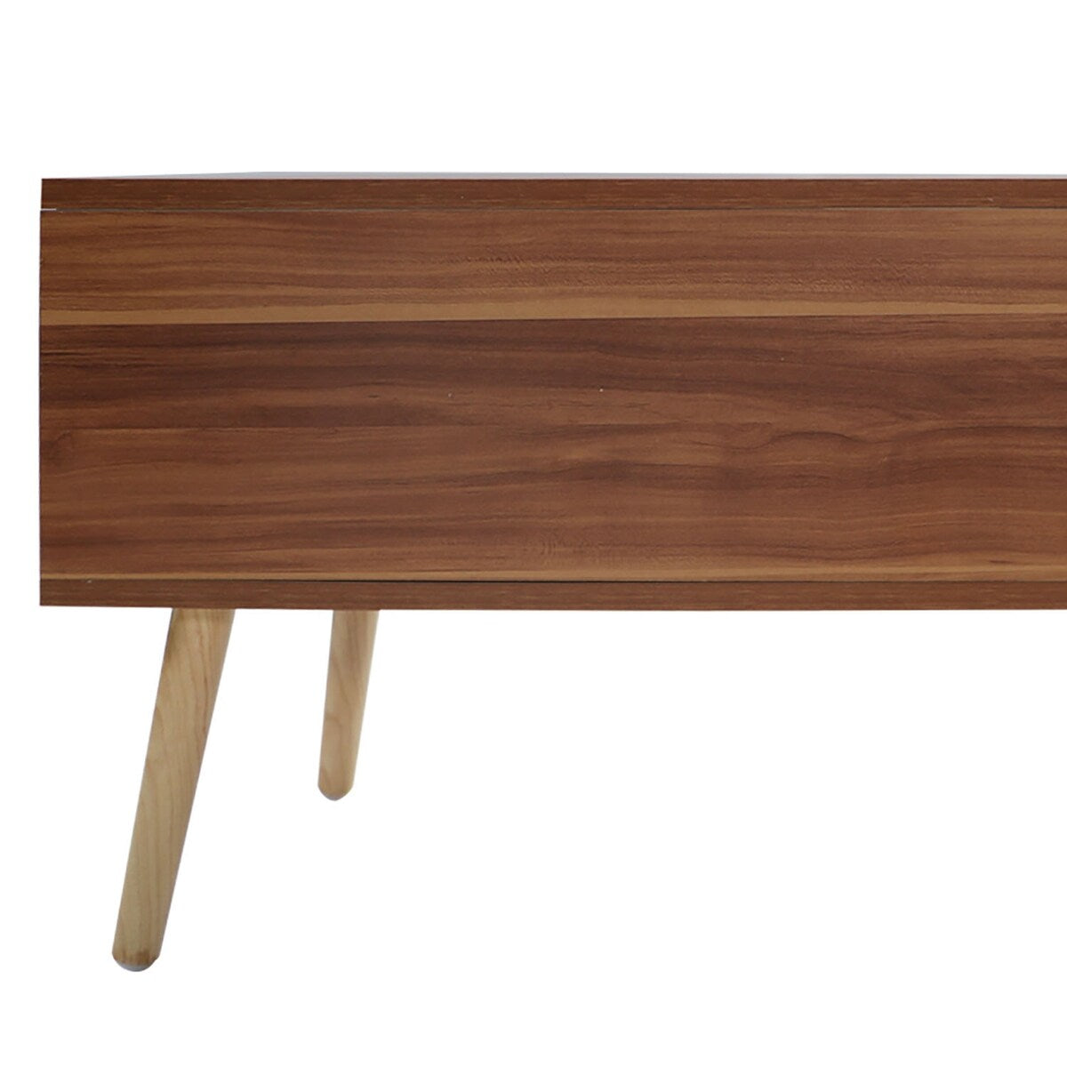 Stylish Minimalist Wooden Rectangular Coffee Table with Lift Table Top