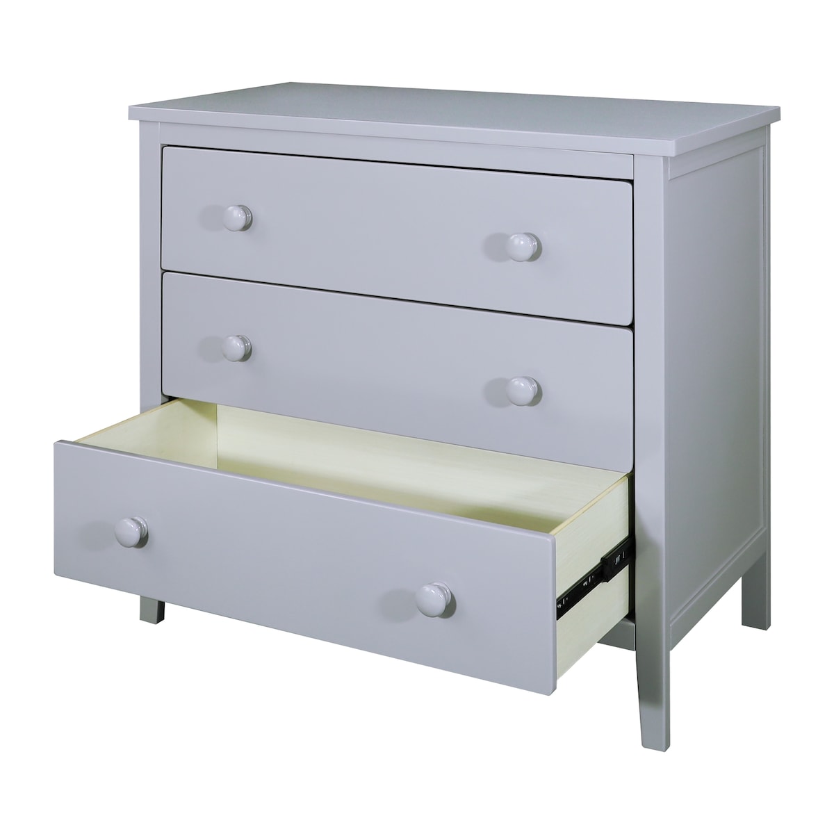 Stylish Solid Wood 3-Drawer Dresser for Bedroom Storage