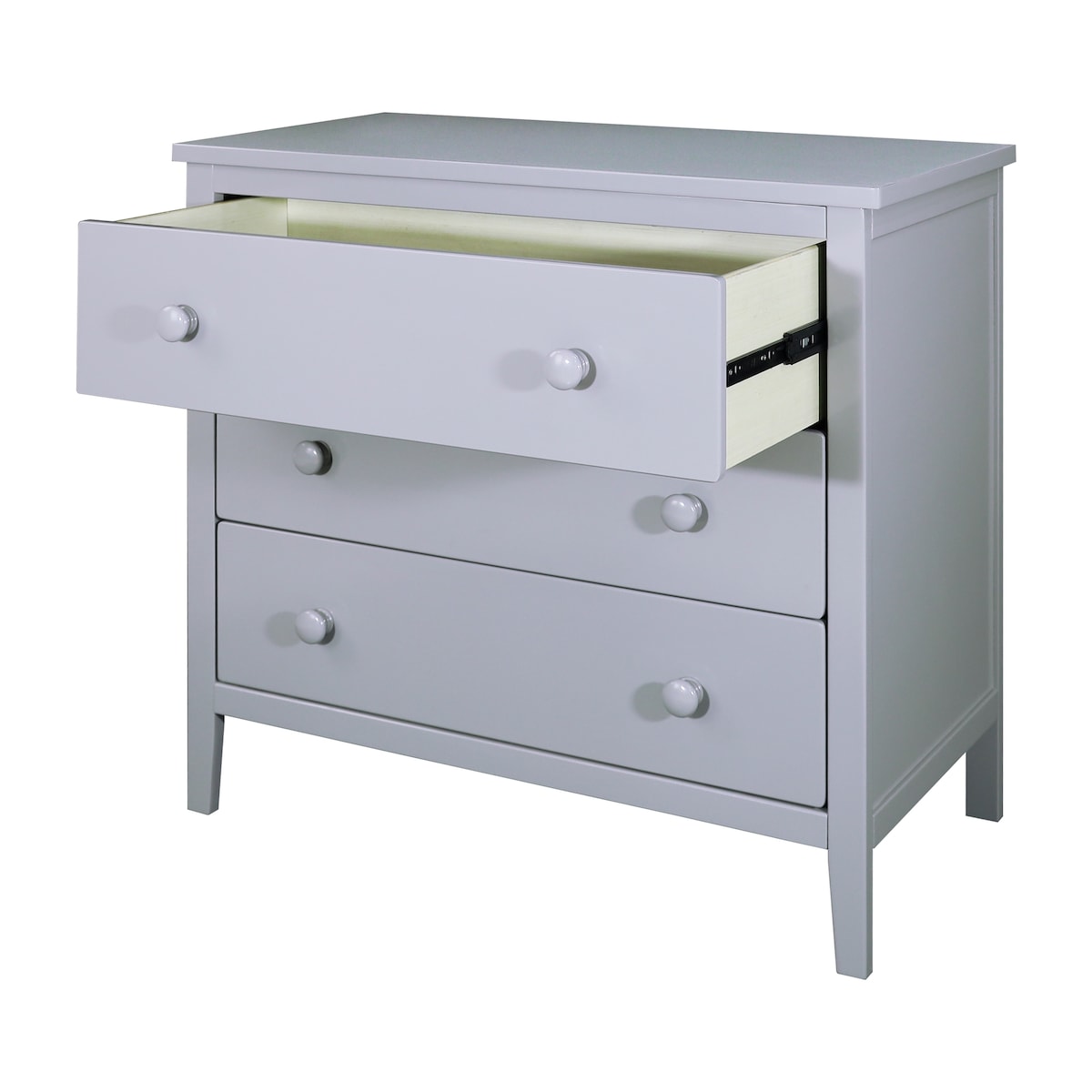 Stylish Solid Wood 3-Drawer Dresser for Bedroom Storage