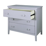 Stylish Solid Wood 3-Drawer Dresser for Bedroom Storage