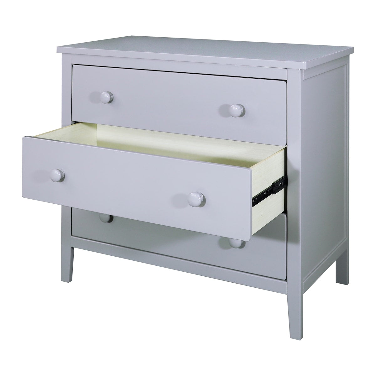 Stylish Solid Wood 3-Drawer Dresser for Bedroom Storage