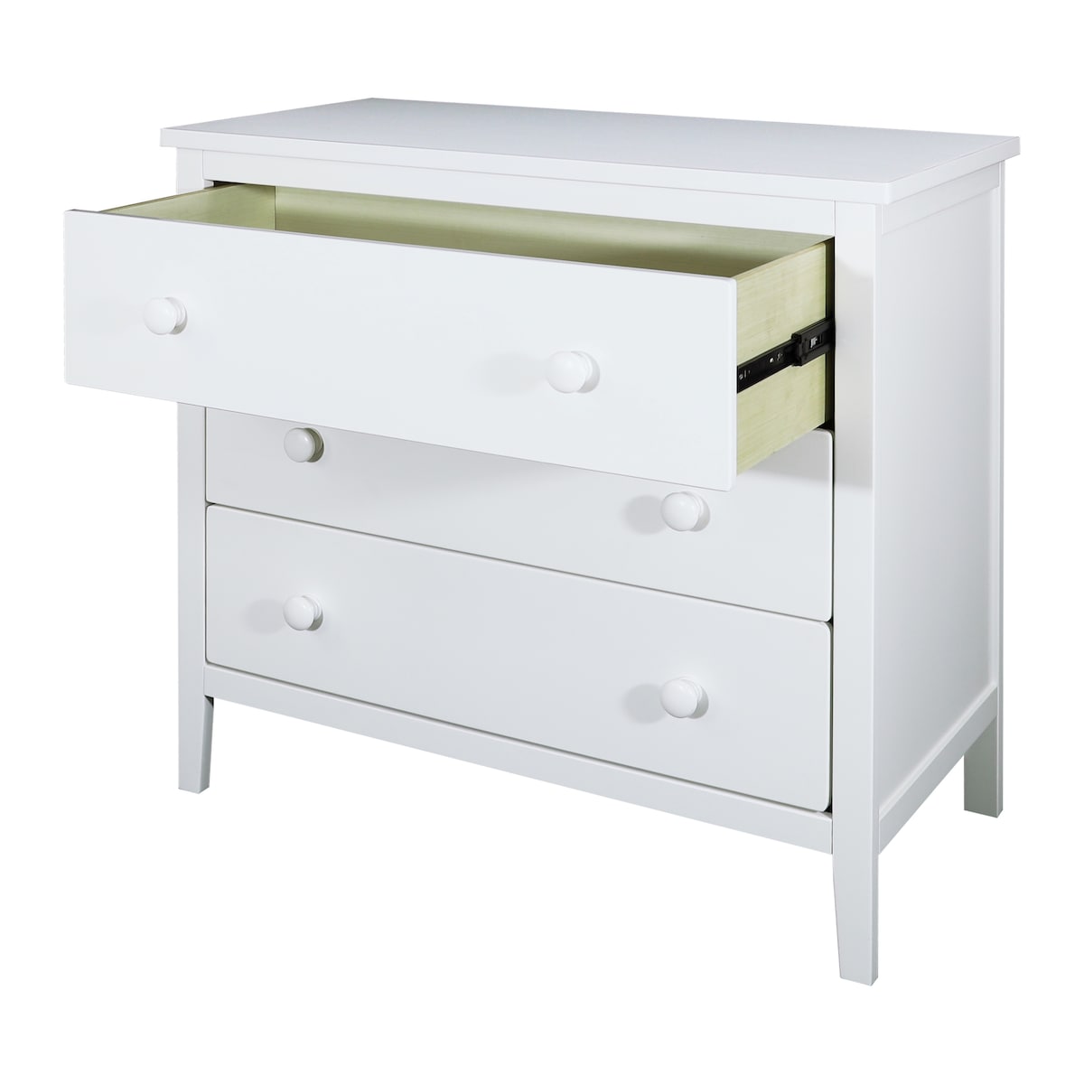 Stylish Solid Wood 3-Drawer Dresser for Bedroom Storage