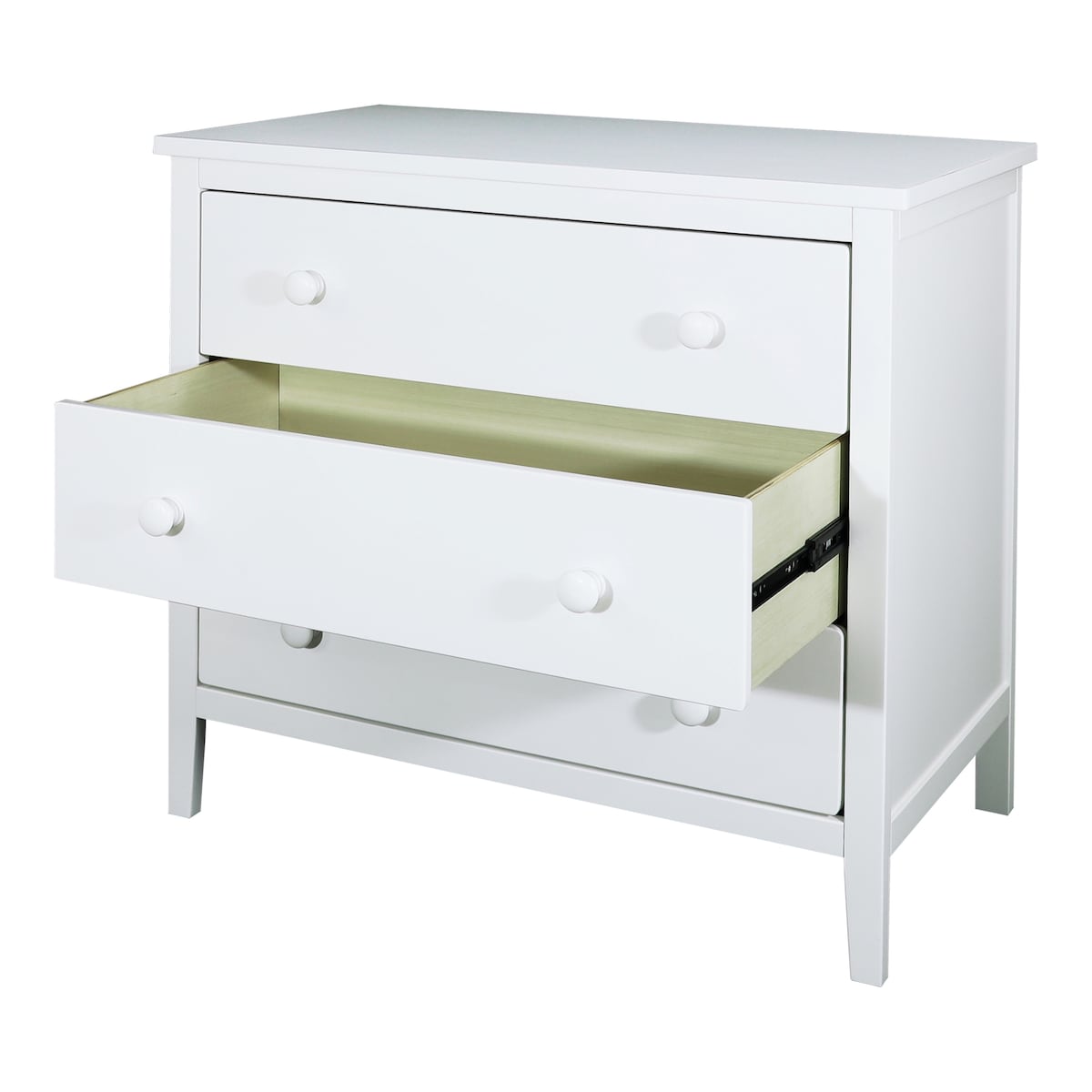 Stylish Solid Wood 3-Drawer Dresser for Bedroom Storage
