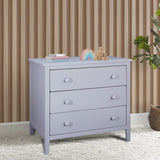 Stylish Solid Wood 3-Drawer Dresser for Bedroom Storage