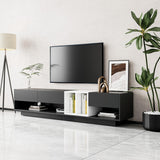 Stylish TV Stand with Storage, Two-Tone Media Console for up to 80'' TVs
