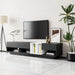 Stylish TV Stand with Storage, Two-Tone Media Console for up to 80'' TVs