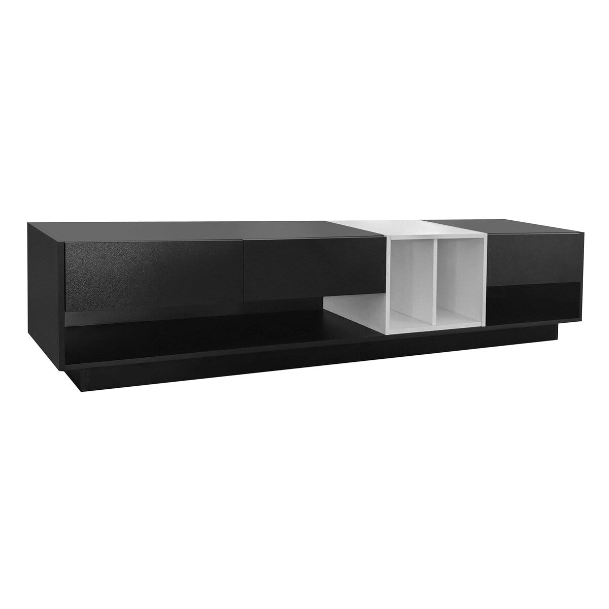 Stylish TV Stand with Storage, Two-Tone Media Console for up to 80'' TVs