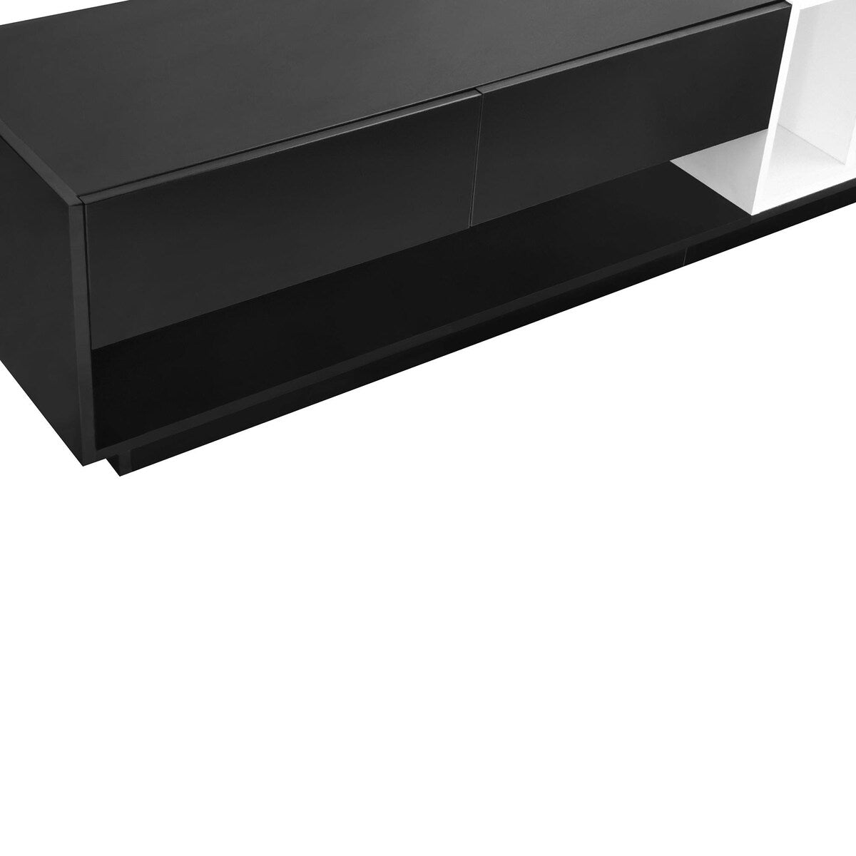 Stylish TV Stand with Storage, Two-Tone Media Console for up to 80'' TVs