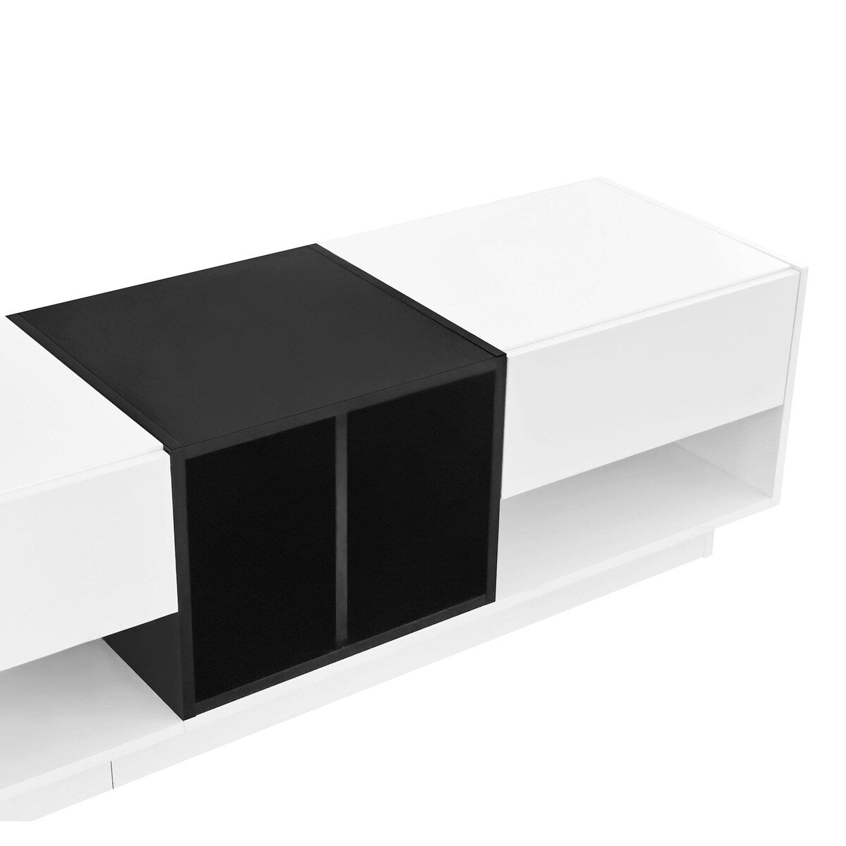 Stylish TV Stand with Storage, Two-Tone Media Console for up to 80'' TVs