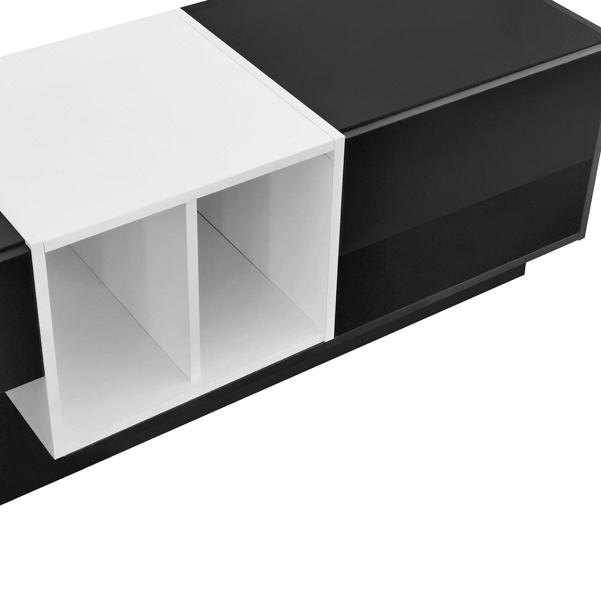 Stylish TV Stand with Storage, Two-Tone Media Console for up to 80'' TVs