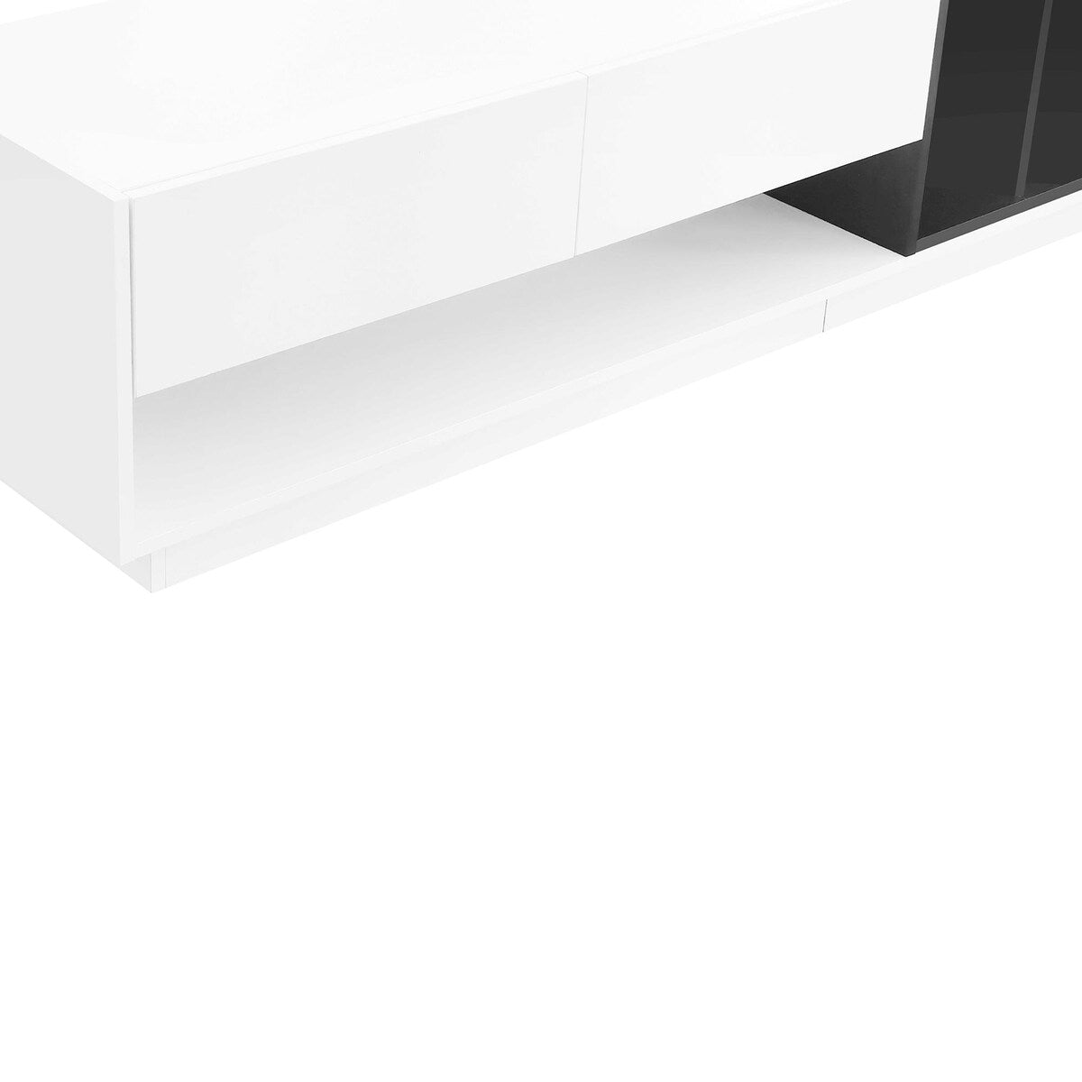 Stylish TV Stand with Storage, Two-Tone Media Console for up to 80'' TVs