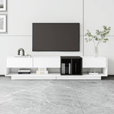 Stylish TV Stand with Storage, Two-Tone Media Console for up to 80'' TVs