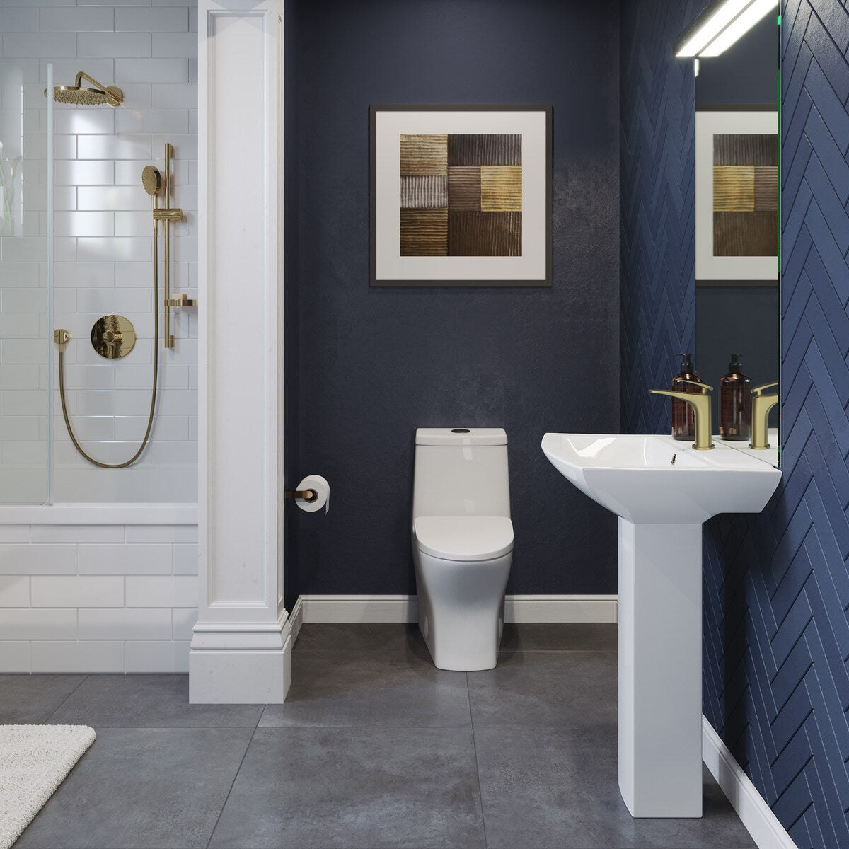 Sublime II Compact 24" Length One Piece Toilet Dual Flush 0.8/1.28 GPF