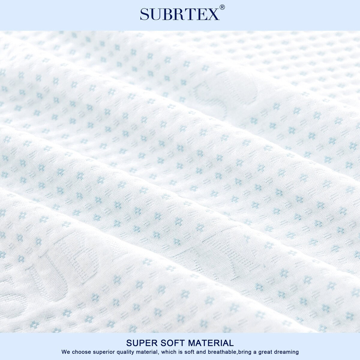 Subrtex 3 Inch Bamboo Removable Mattress Topper Protectors With Zipper