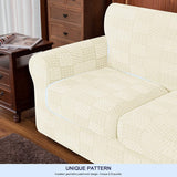 Subrtex Sofa Cover Stretch Slipcover with 2 Separate Cushion Covers