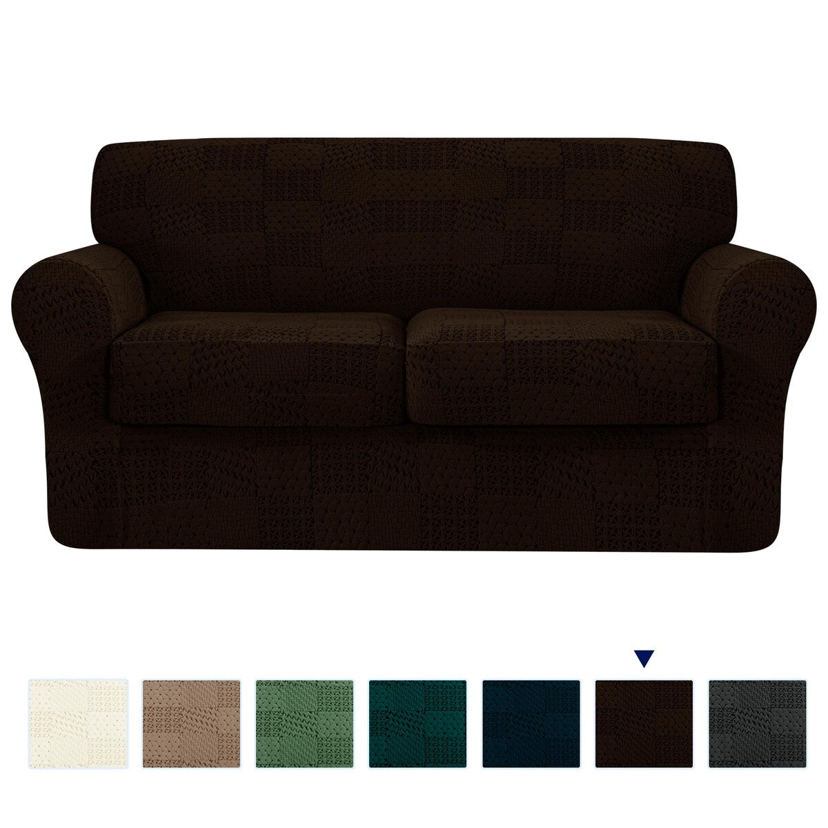 Subrtex Sofa Cover Stretch Slipcover with 2 Separate Cushion Covers