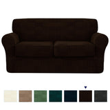 Subrtex Sofa Cover Stretch Slipcover with 2 Separate Cushion Covers