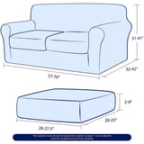 Subrtex Sofa Cover Stretch Slipcover with 2 Separate Cushion Covers