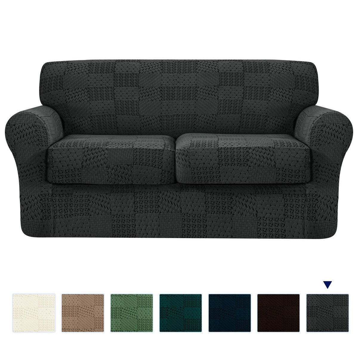 Subrtex Sofa Cover Stretch Slipcover with 2 Separate Cushion Covers