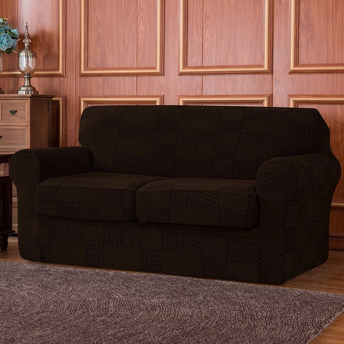 Subrtex Sofa Cover Stretch Slipcover with 2 Separate Cushion Covers