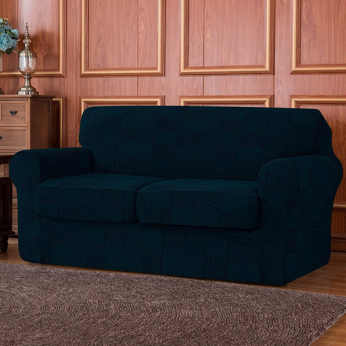Subrtex Sofa Cover Stretch Slipcover with 2 Separate Cushion Covers