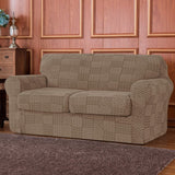 Subrtex Sofa Cover Stretch Slipcover with 2 Separate Cushion Covers