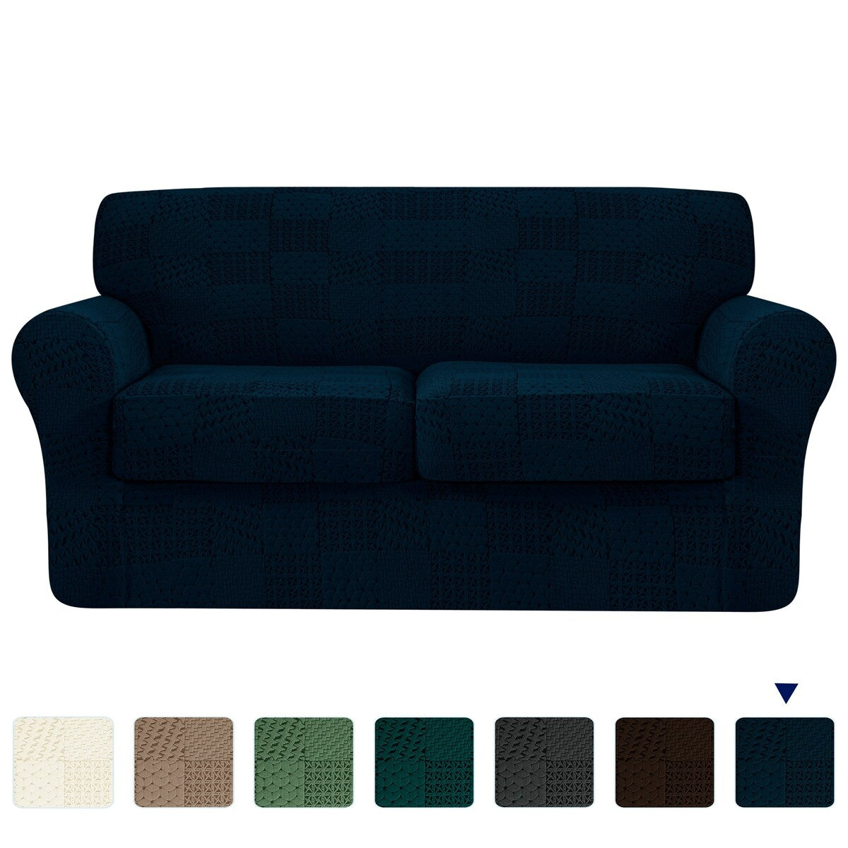 Subrtex Sofa Cover Stretch Slipcover with 2 Separate Cushion Covers