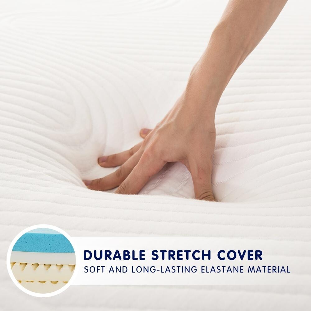 Subrtex 8-inch Gel-Infused Memory Foam Bed Mattress With Cover