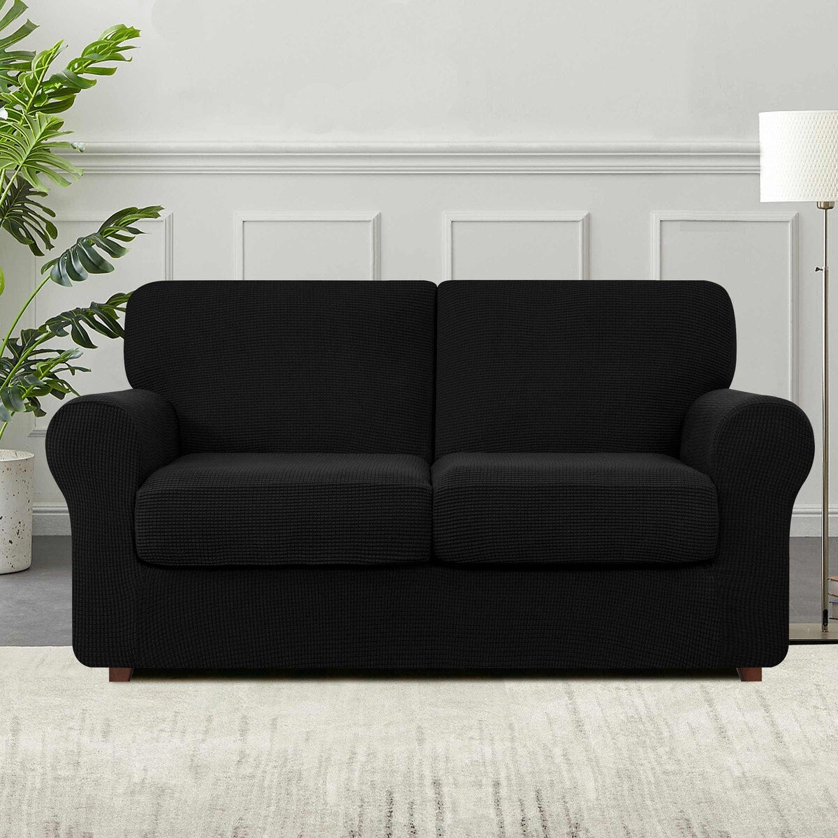 Subrtex 9-Piece Stretch Sofa Slipcover Sets with 4 Backrest Cushion Covers and 4 Seat Cushion Covers